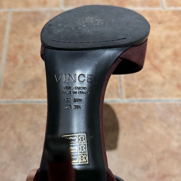 Vince Adley Suede Ankle Strap Sandal - Picture 6 of 8